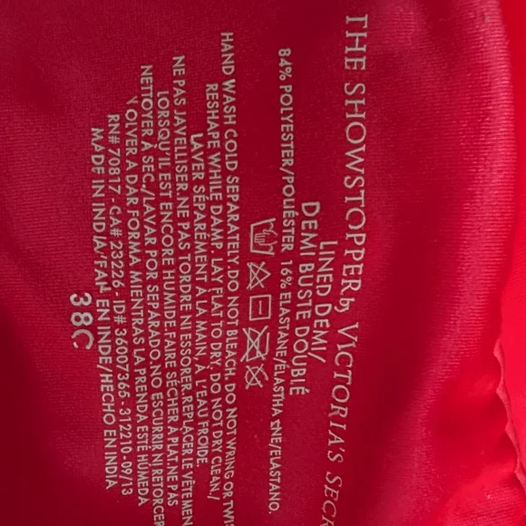 Red Women's Bra - Picture 3 of 3